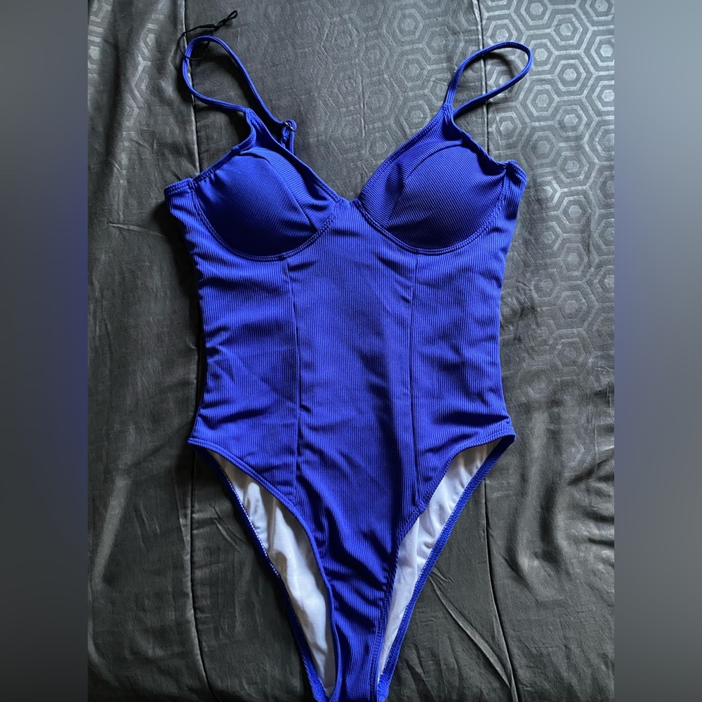 Vibrant Blue One-Piece Swimsuit